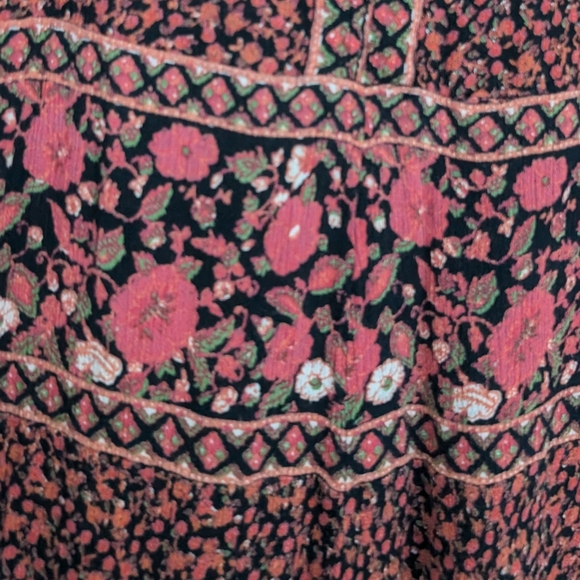 Free People Bohemian Country Sleveless Culotte Jumpsuit Sz M - Picture 11 of 15